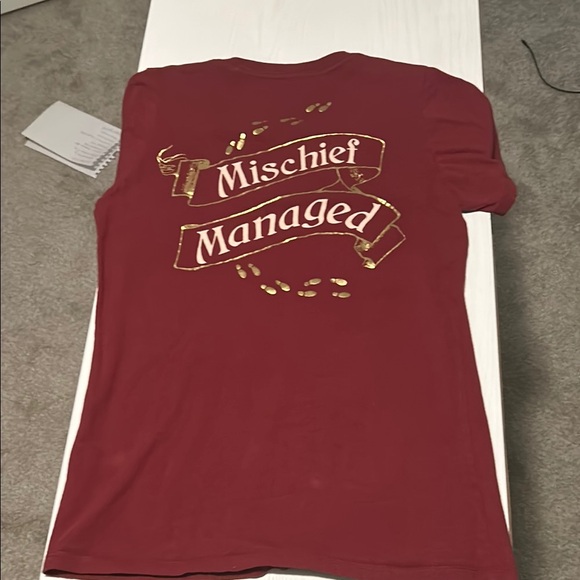 Red Crew Neck Graphic T-Shirt - Picture 3 of 3